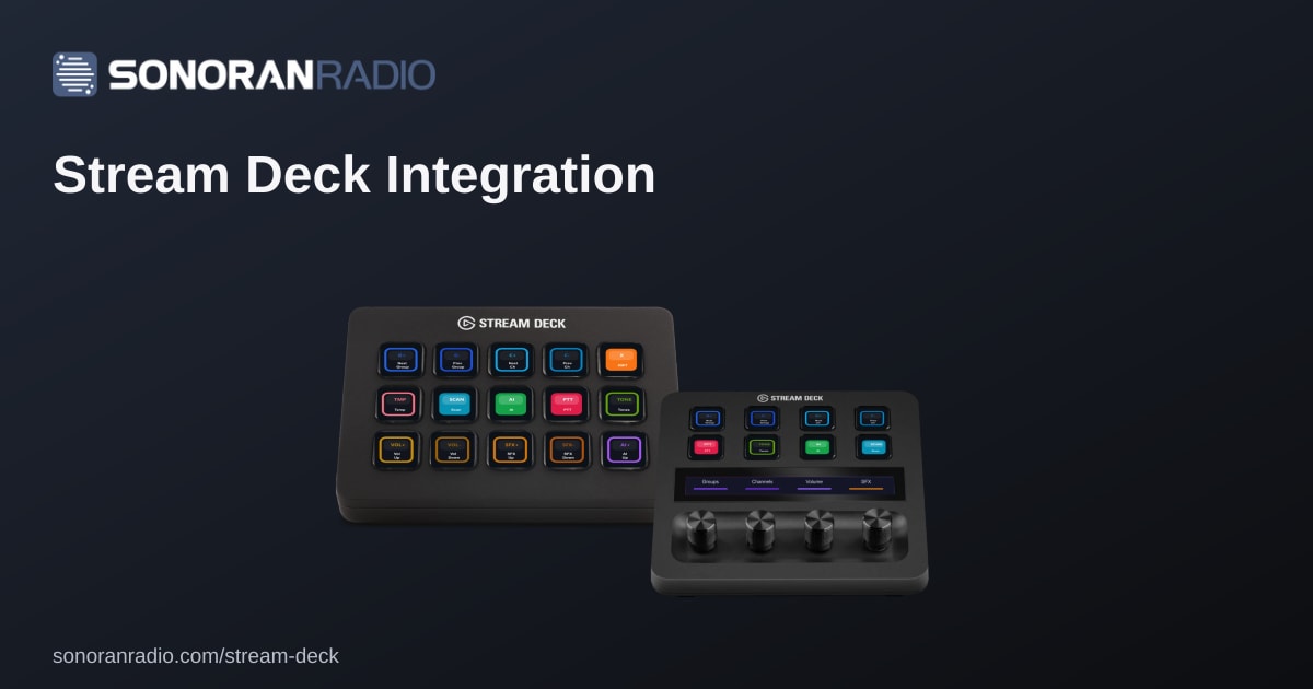 Stream Deck Integration | Sonoran Radio